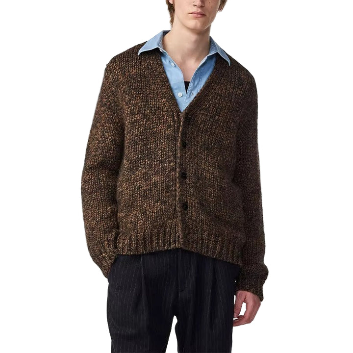 Men's Button-Up V-Neck Cardigan