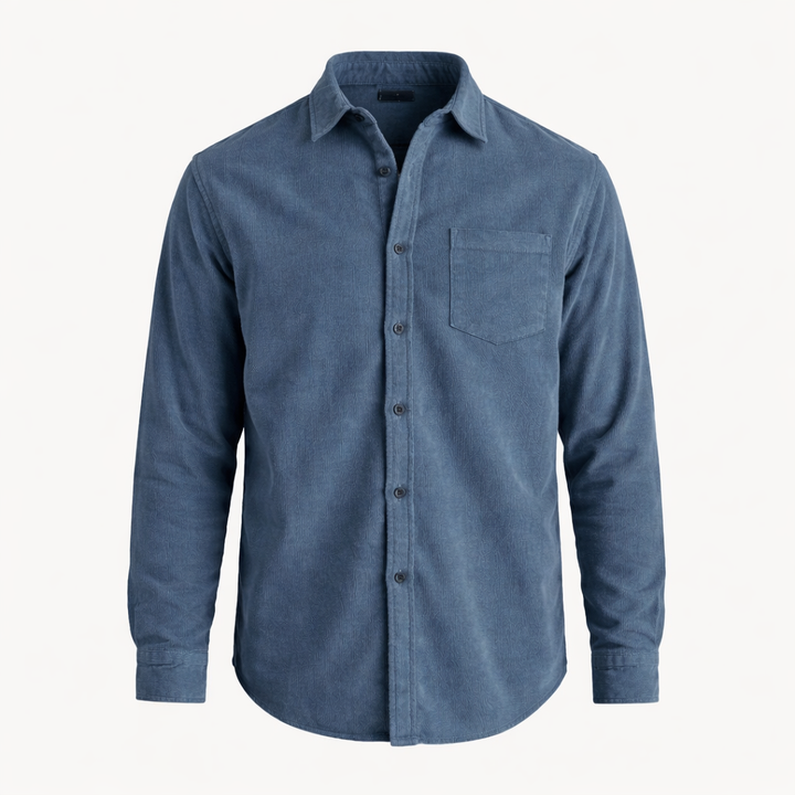 Men's Corduroy Long Sleeve Button Shirt