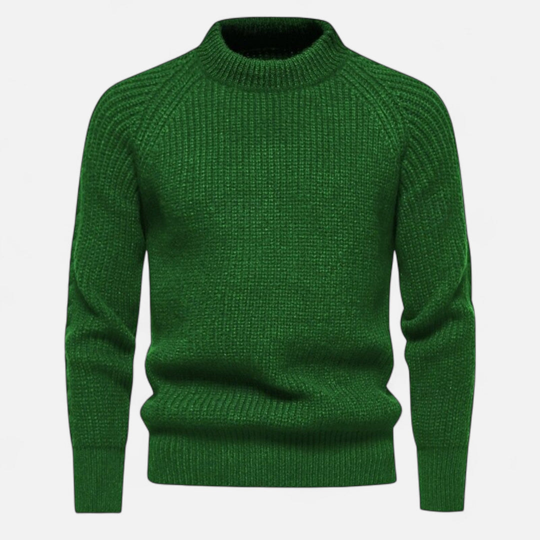 Men's  Fitted Ribbed Texture Sweaters