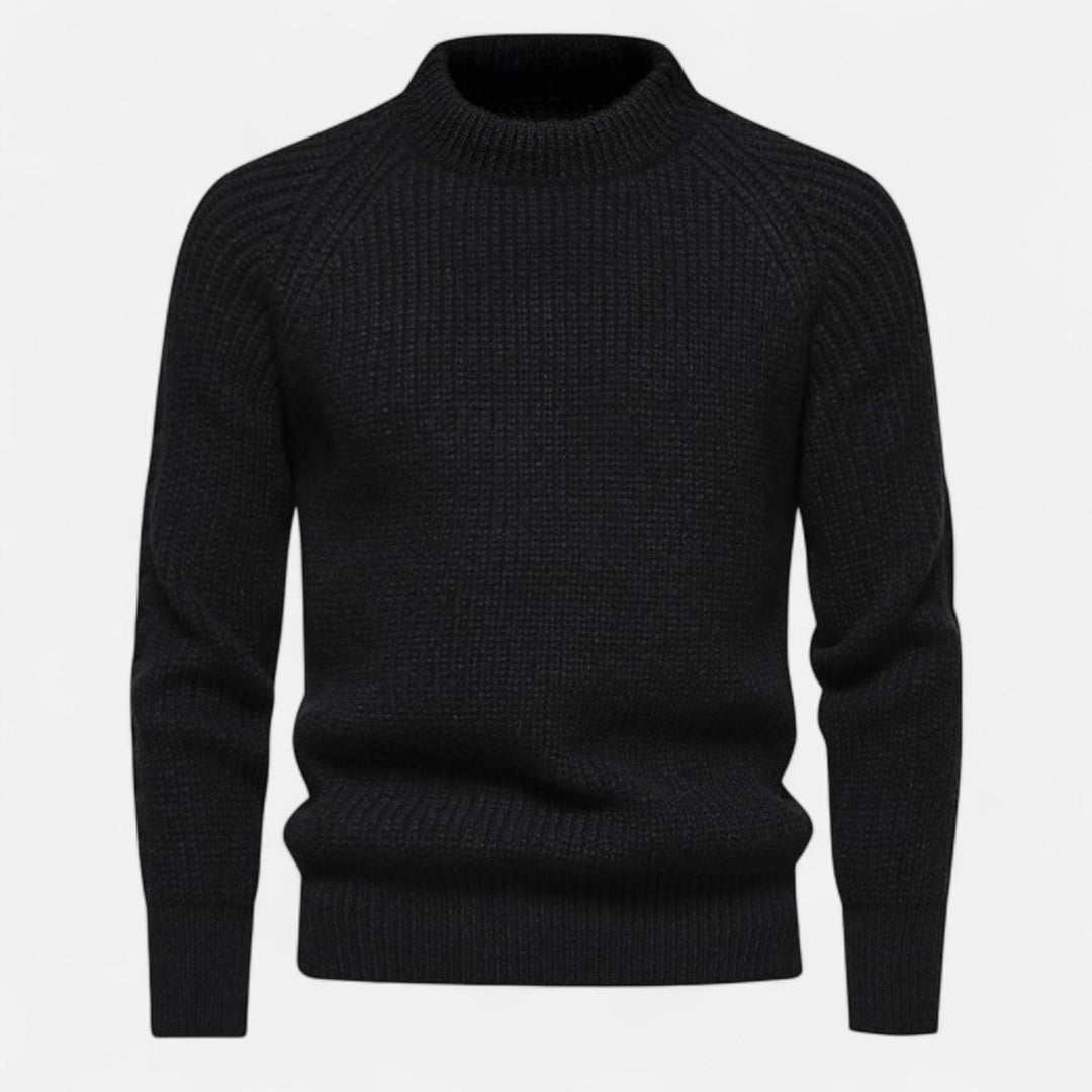 Men's  Fitted Ribbed Texture Sweaters