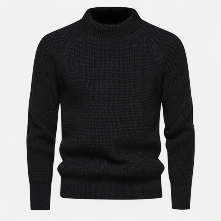 Men's  Fitted Ribbed Texture Sweaters