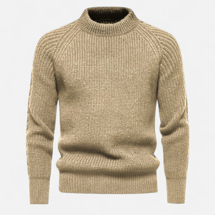 Men's  Fitted Ribbed Texture Sweaters