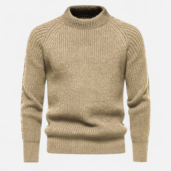 Men's  Fitted Ribbed Texture Sweaters