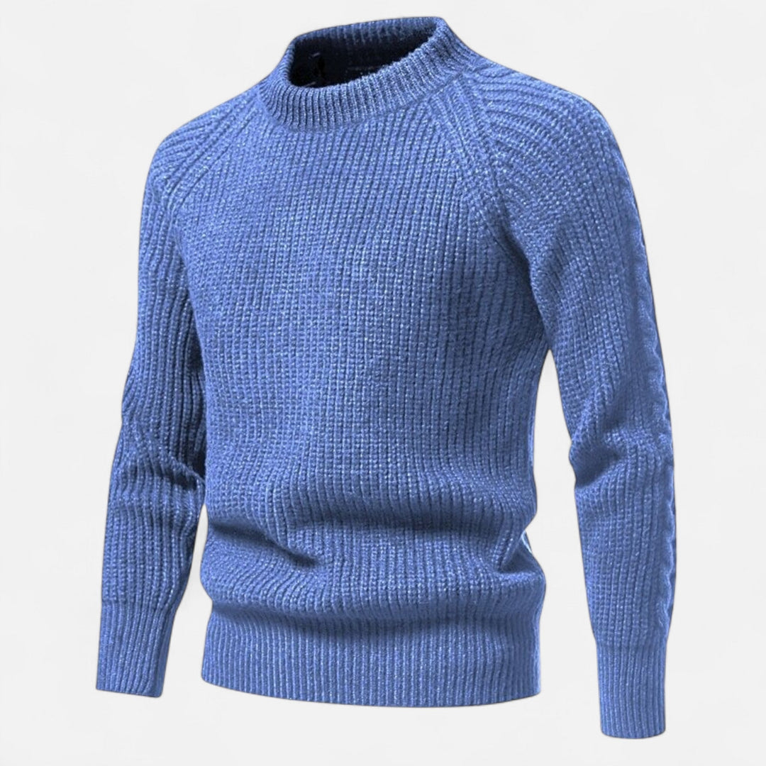 Men's  Fitted Ribbed Texture Sweaters