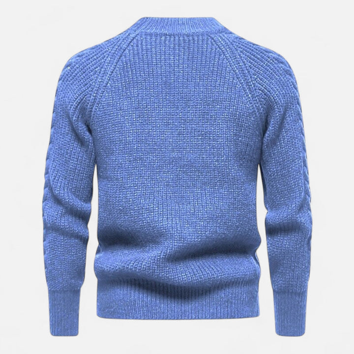Men's  Fitted Ribbed Texture Sweaters