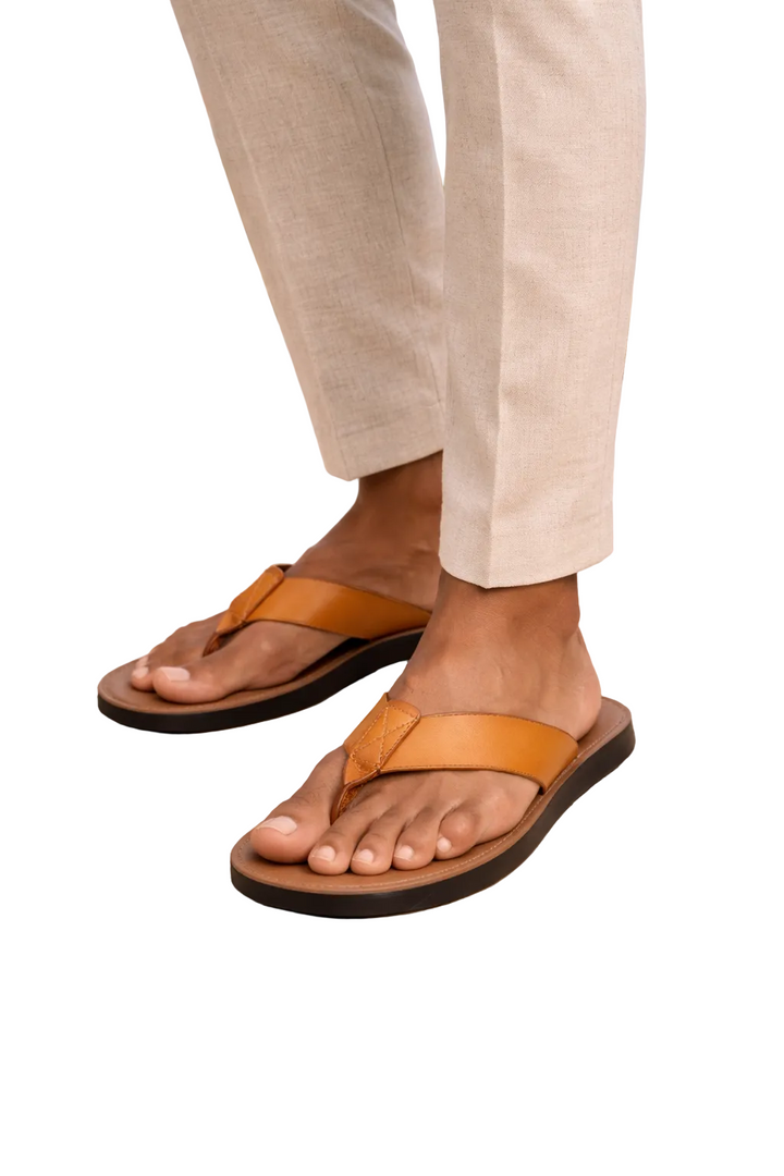 Men’s Flip Flop Sandals with Strap Sandals with Cushioned Sole