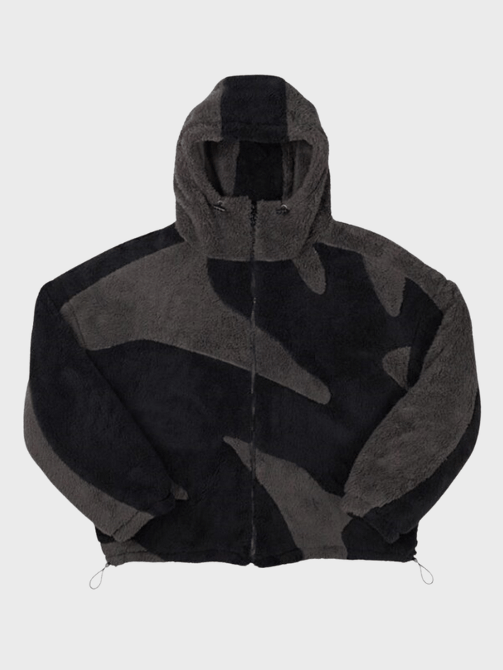 Men's Hooded Zip-Up Fleece Jacket
