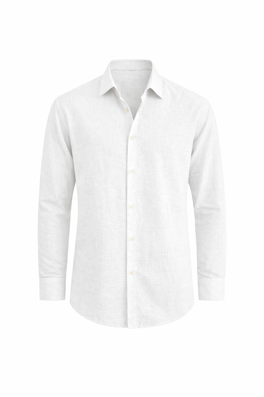 Men's Long Sleeve Button Front Collared Shirt