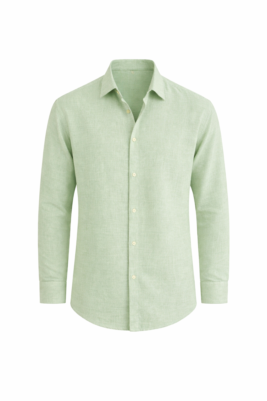 Men's Long Sleeve Button Front Collared Shirt