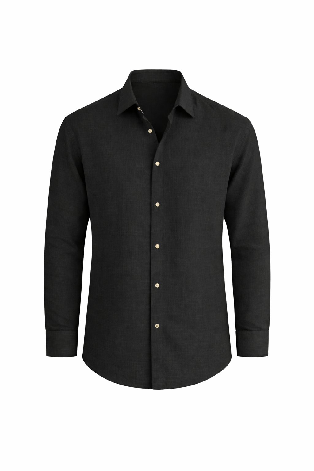 Men's Long Sleeve Button Front Collared Shirt