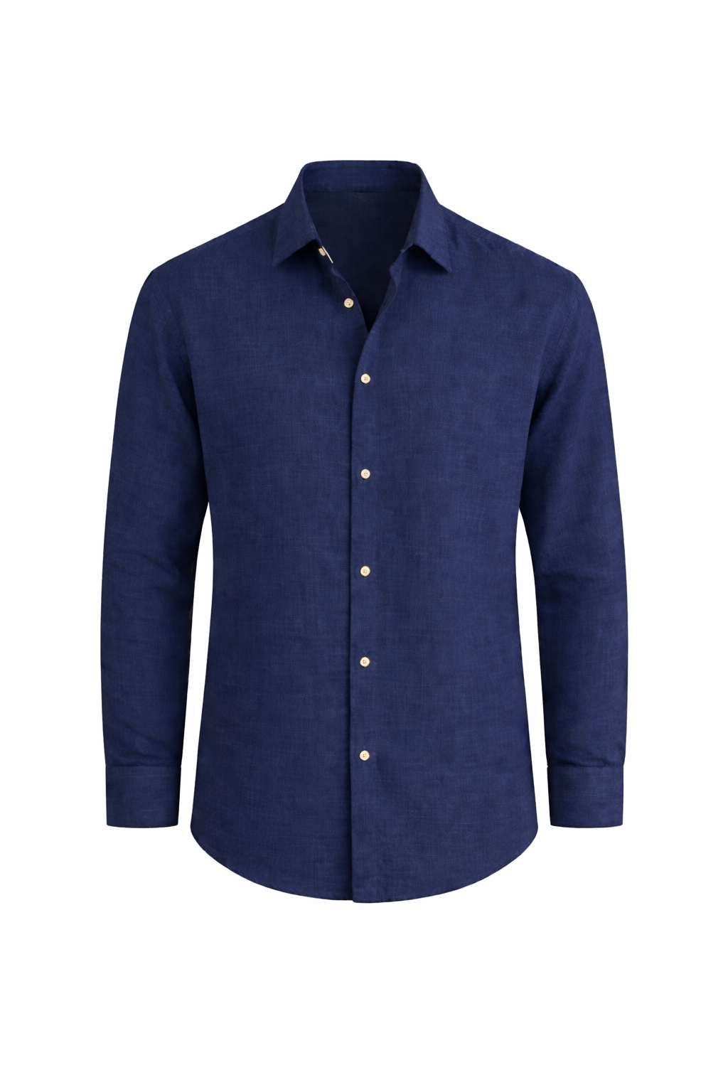 Men's Long Sleeve Button Front Collared Shirt