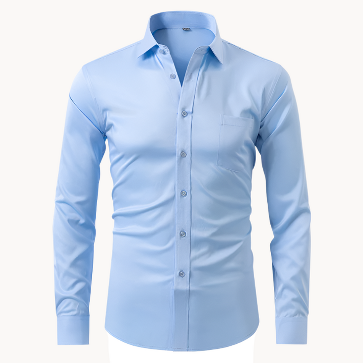 Men’s Long Sleeve Button Shirt with Collar