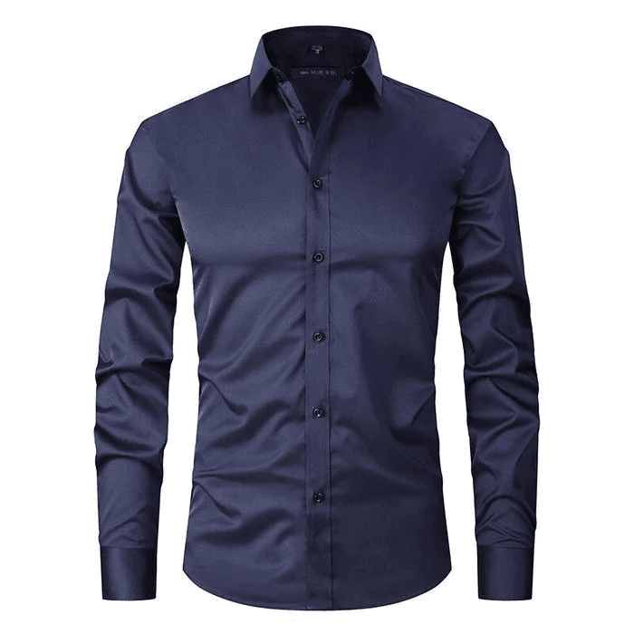 Men’s Long Sleeve Button Shirt with Collar