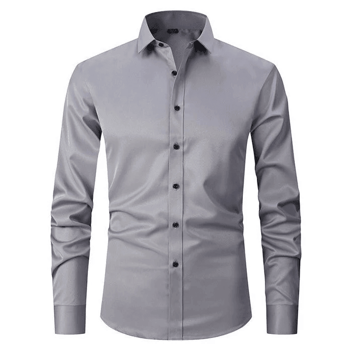 Men’s Long Sleeve Button Shirt with Collar