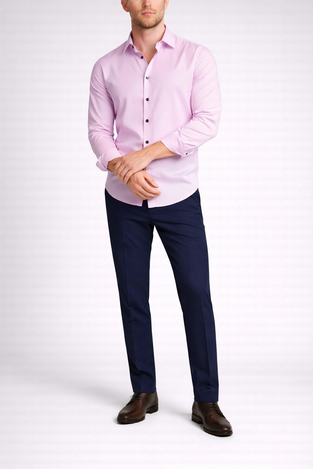 Men's Long Sleeve Collared Button Shirt