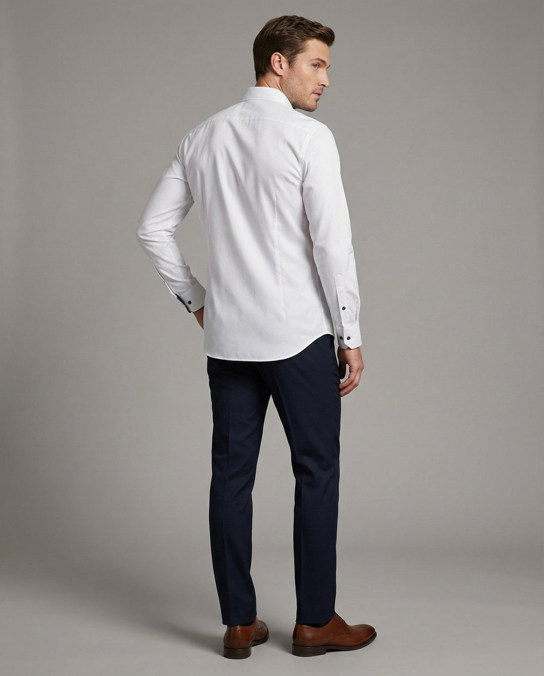Men's Long Sleeve Collared Button Shirt