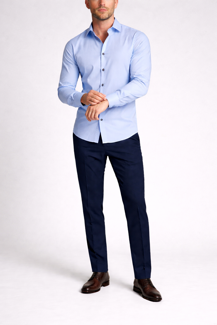 Men's Long Sleeve Collared Button Shirt