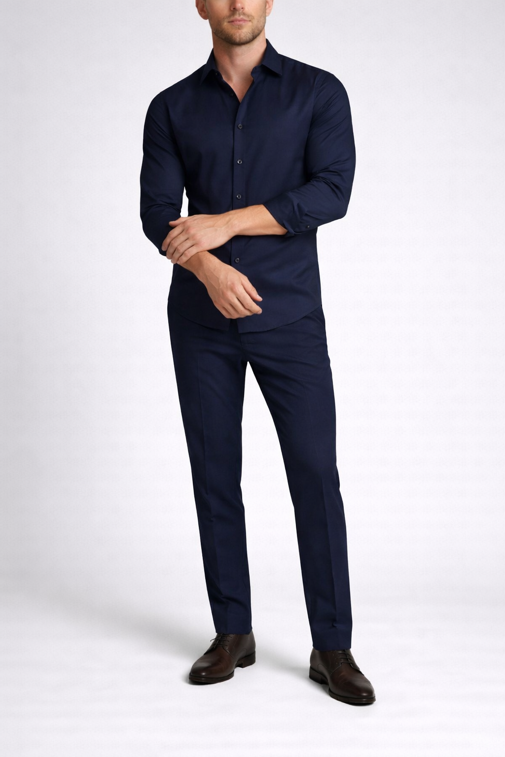 Men's Long Sleeve Collared Button Shirt