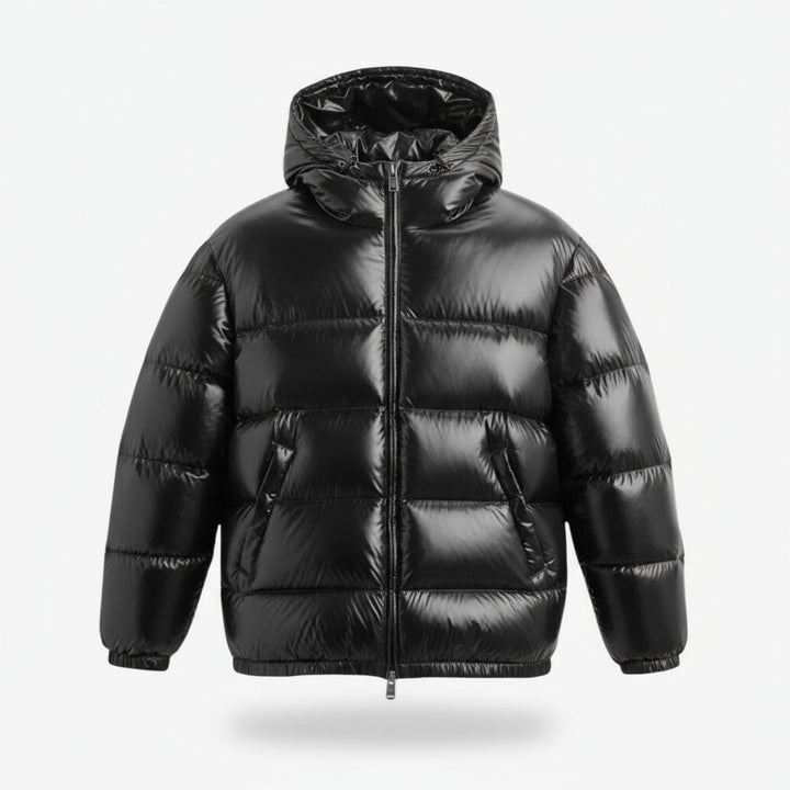 Men’s Padded Jacket with Hood and Pocket