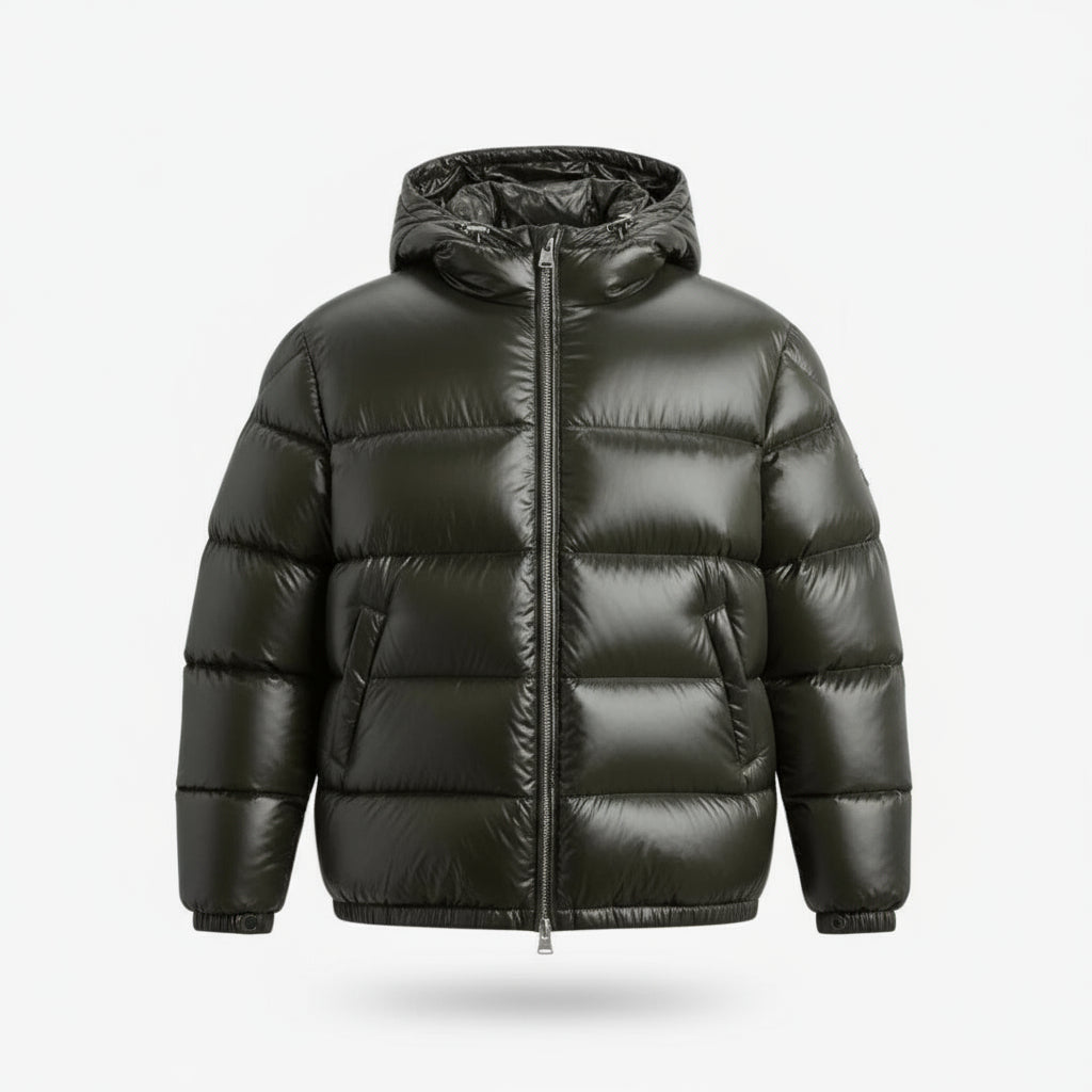 Men’s Padded Jacket with Hood and Pocket