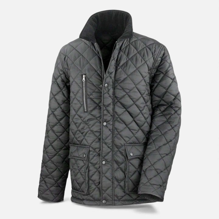 Men's Quilted Jacket with Fleece Lining