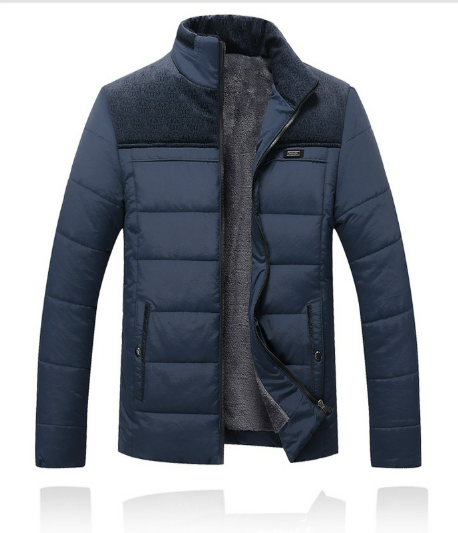 Men’s Quilted Jacket with Stand Collar