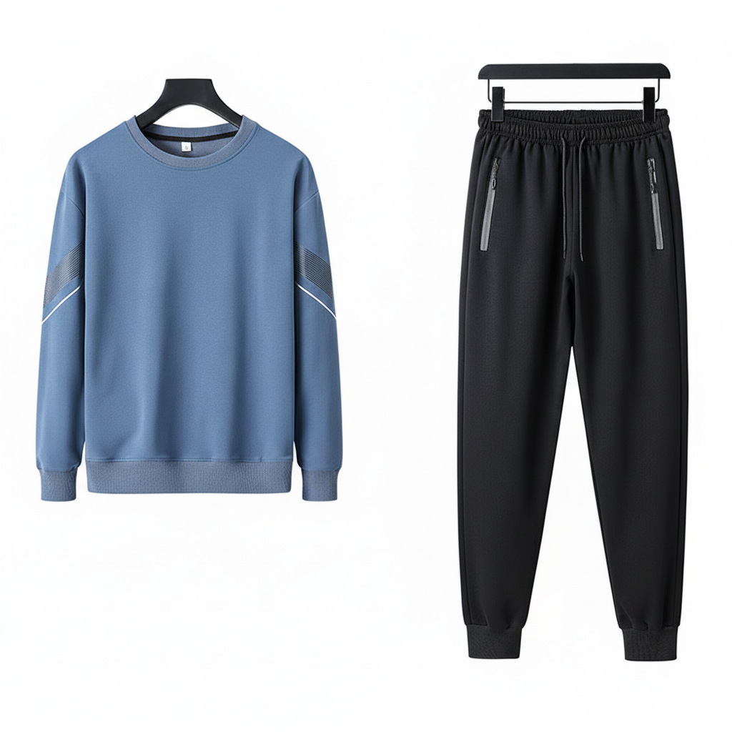 Men’s Sweatshirt and Joggers Two Piece Tracksuit Set