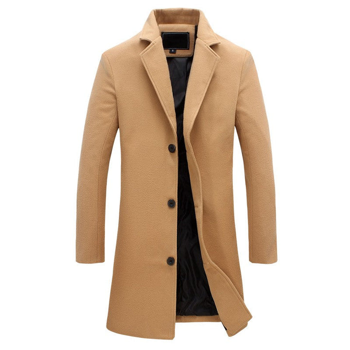 Men’s Winter Trench Coat with Inner Lining