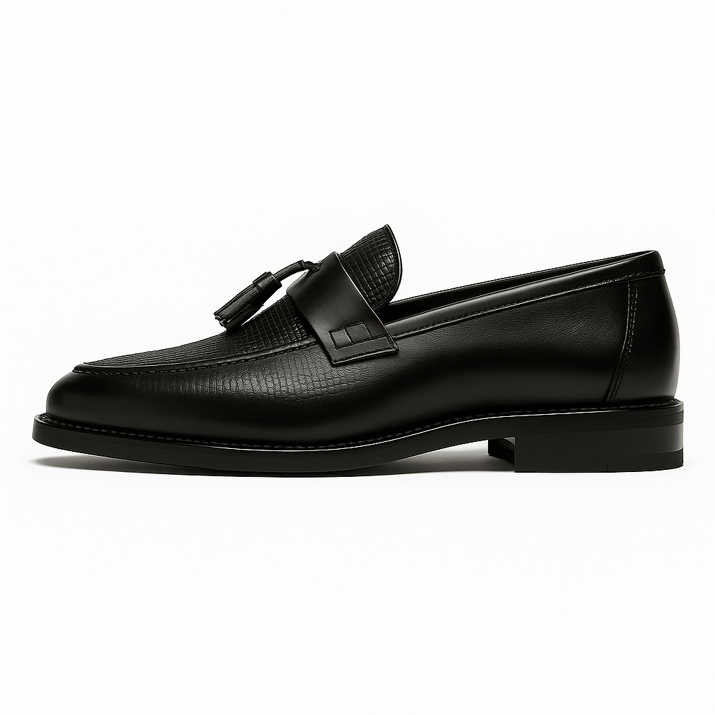 Men's Woven Loafers Tassel Detail Slip On Shoes