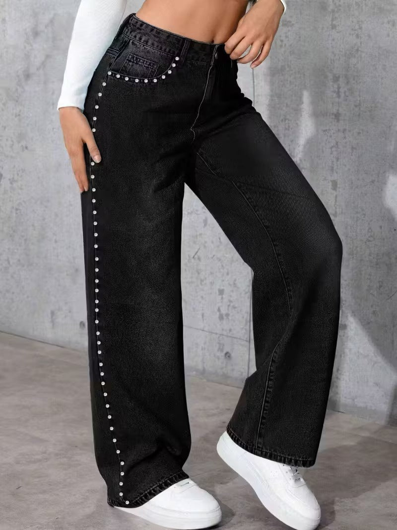 Women's High-Rise Wide-Leg Pants