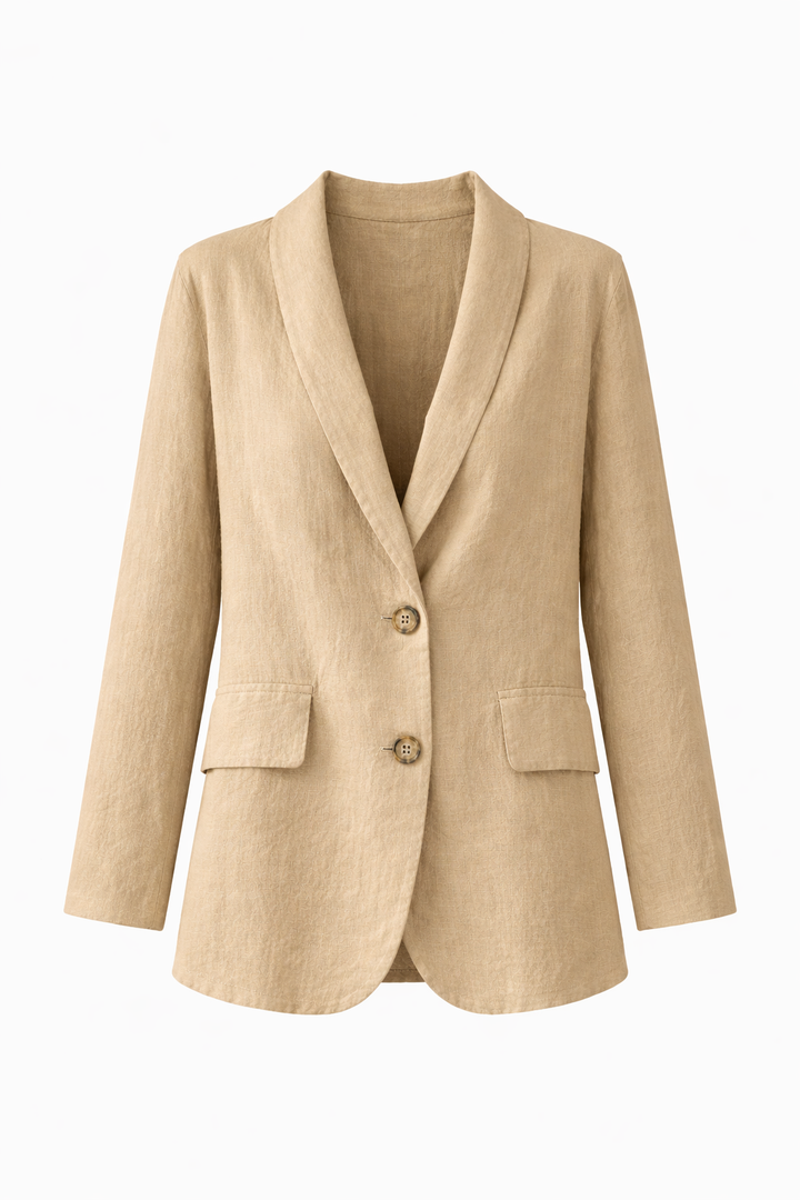 Women's Button Front Loose Blazer