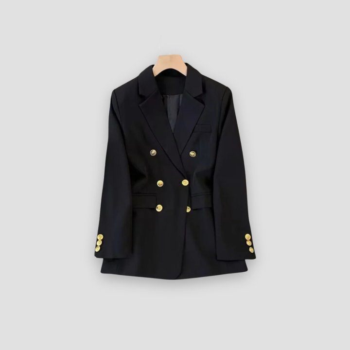 Women’s Double-Breasted Blazer with Gold-tone buttons