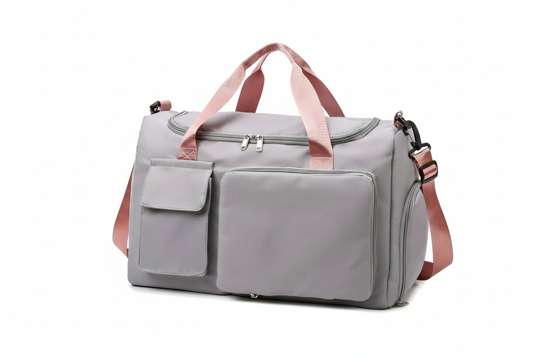 Women's Duffel Bag with Multi Pockets and Shoulder Strap