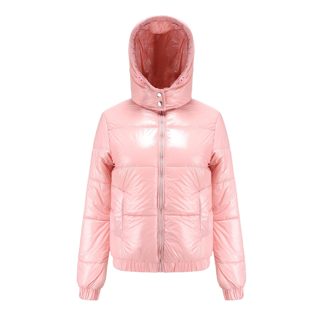 Women's Glossy Hooded Padded Jacket