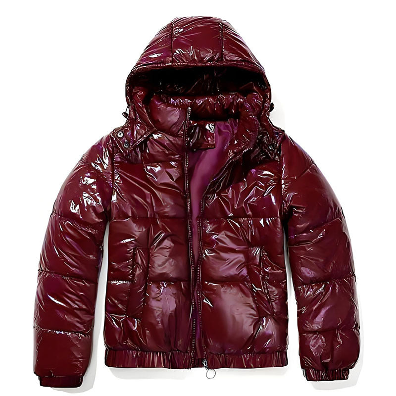 Women's Glossy Hooded Padded Jacket