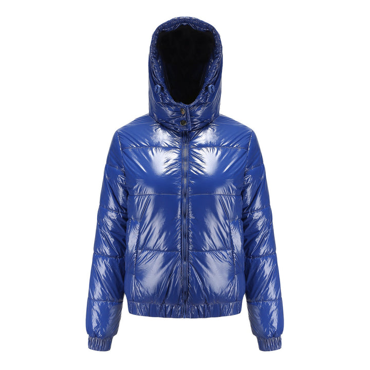 Women's Glossy Hooded Padded Jacket