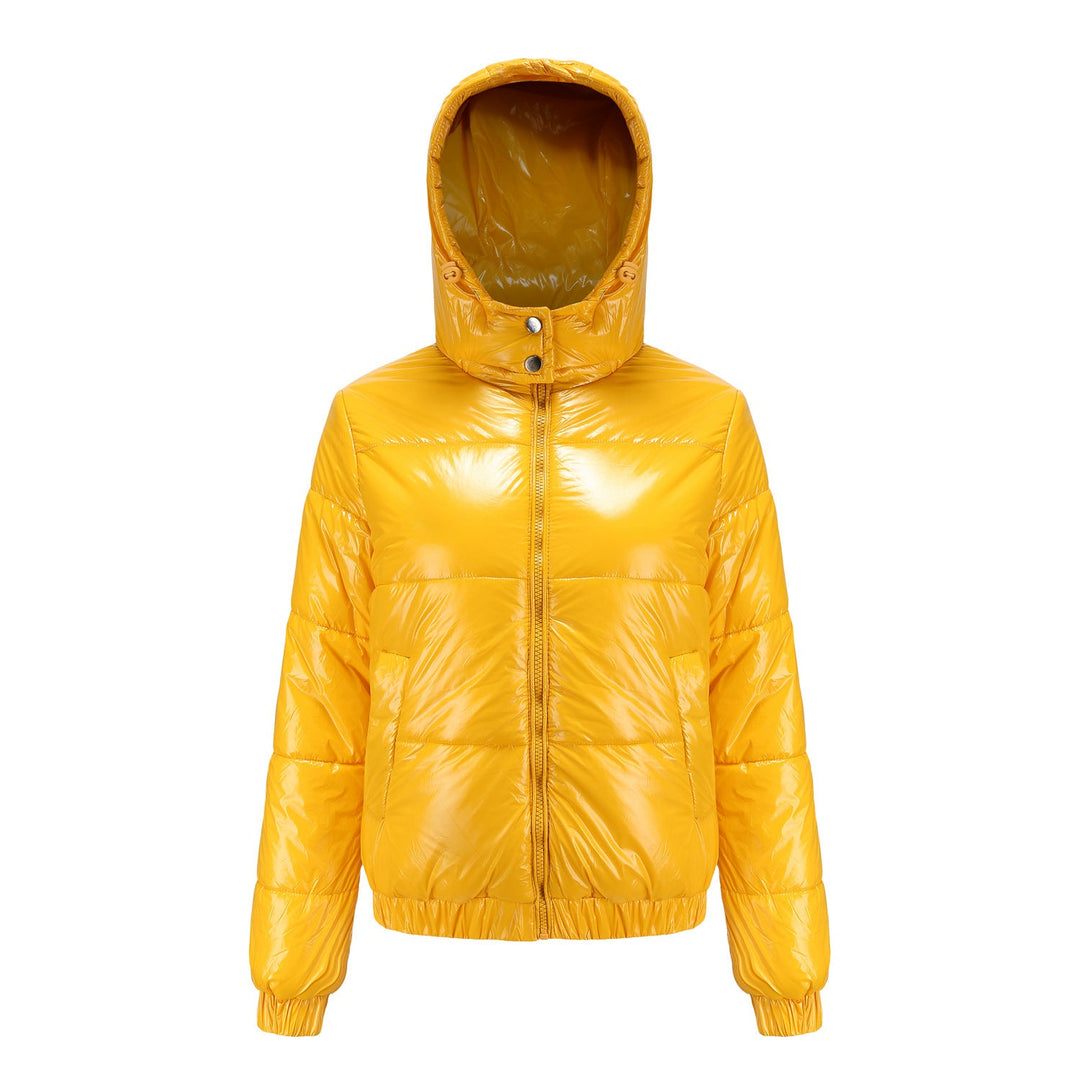 Women's Glossy Hooded Padded Jacket