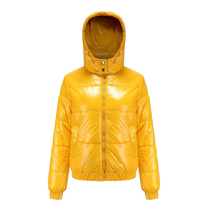 Women's Glossy Hooded Padded Jacket