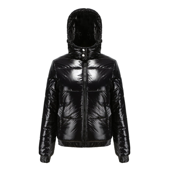 Women's Glossy Hooded Padded Jacket