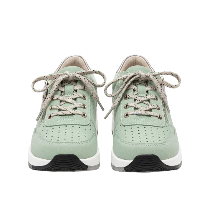 Women's Lace Up Trainers Low Top Thick Sole Panel