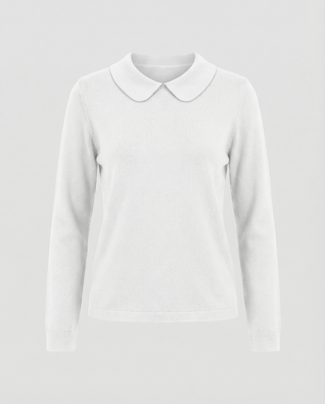 Women's Long Sleeve Collared Knit Sweater