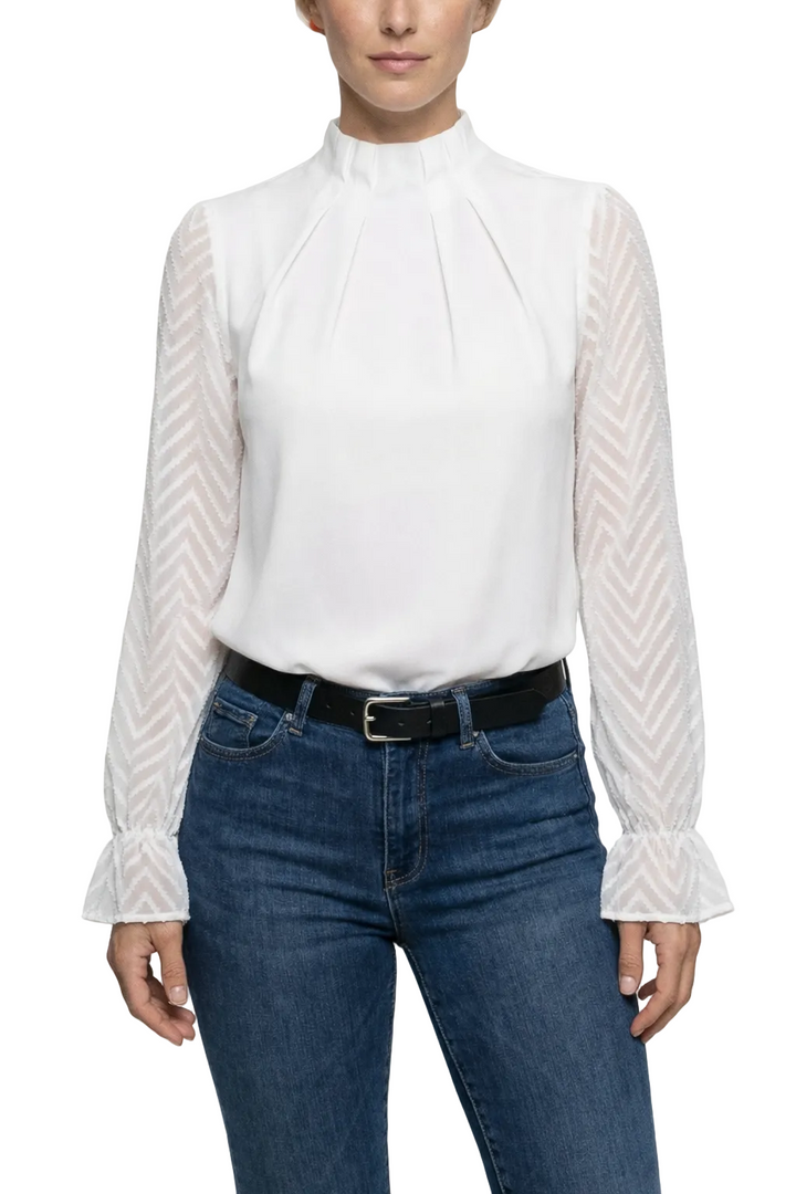 Women's Long Sleeve Turtleneck Blouse