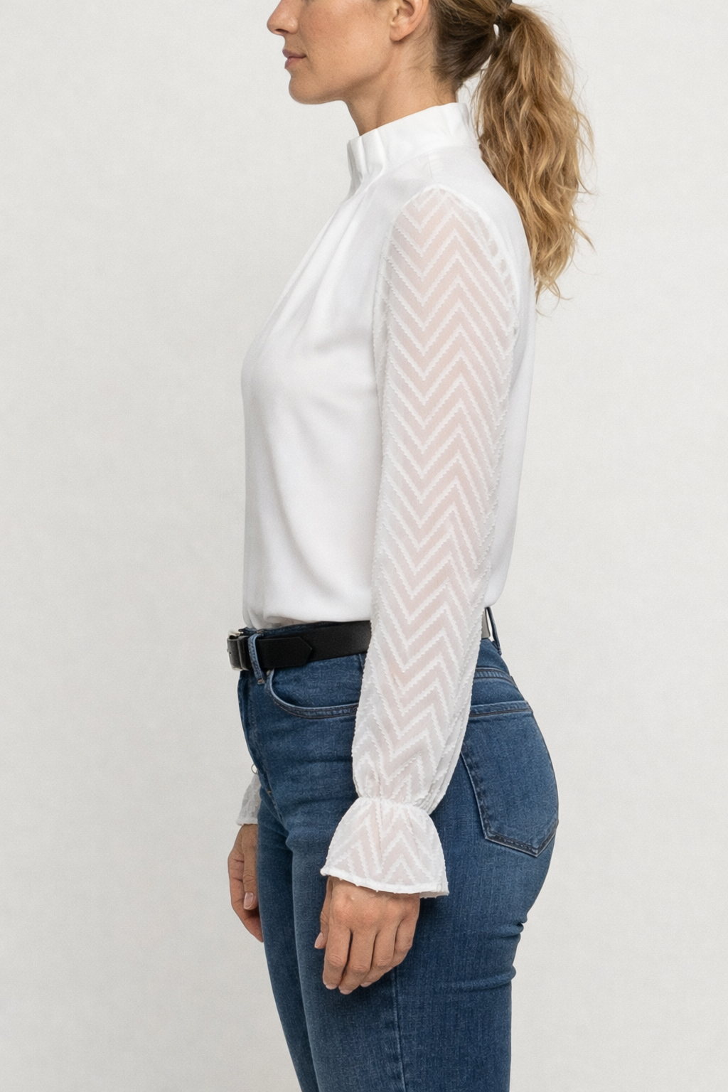 Women's Long Sleeve Turtleneck Blouse