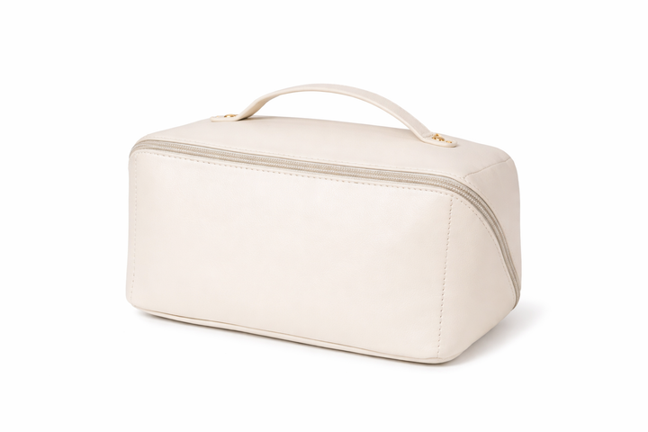 Women's Makeup Bag with Multiple Compartments and Zip Closure