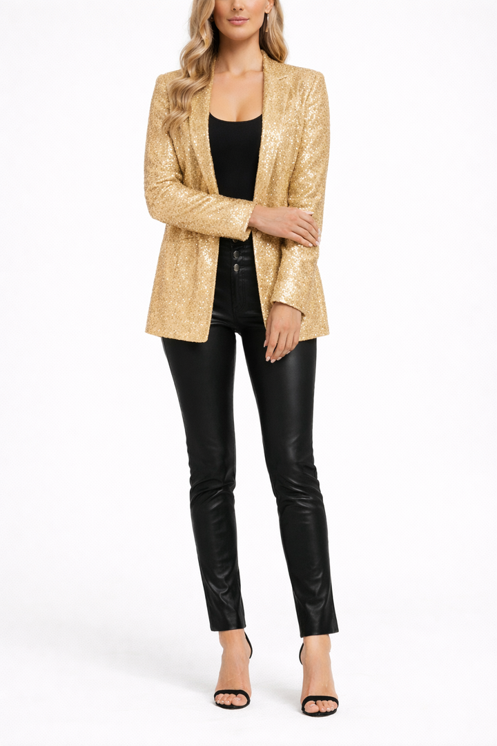 Women's Open Front Shimmering Blazer