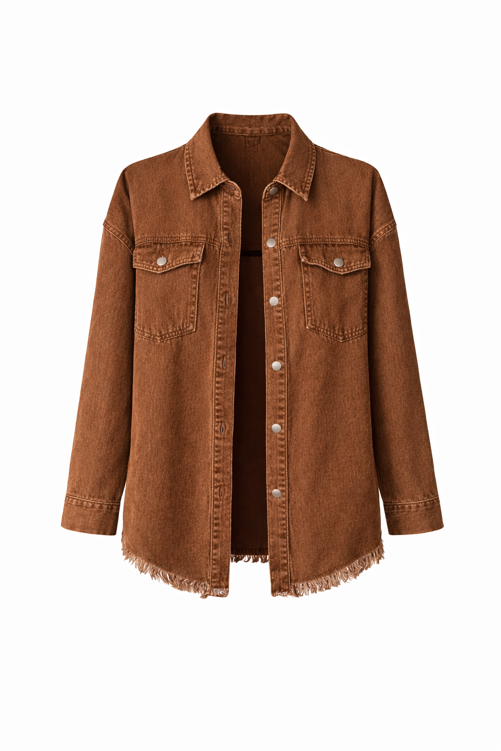 Women's Oversized Button Front Denim Jacket