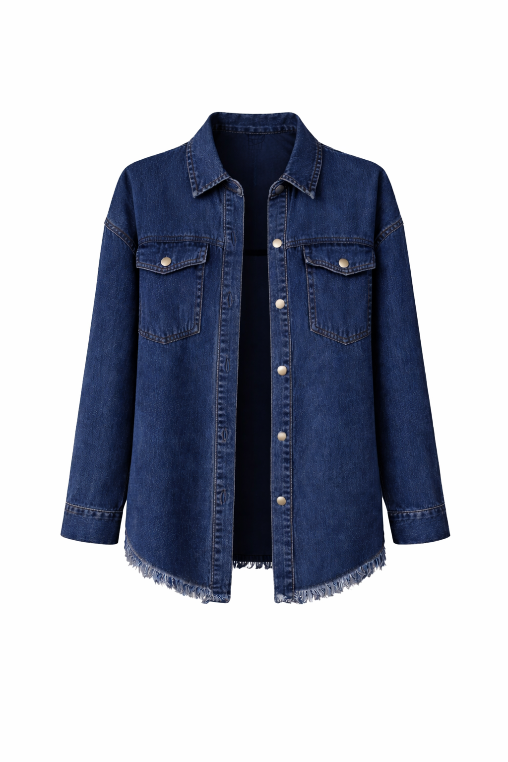 Women's Oversized Button Front Denim Jacket