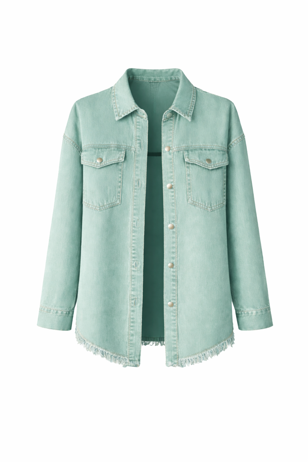 Women's Oversized Button Front Denim Jacket