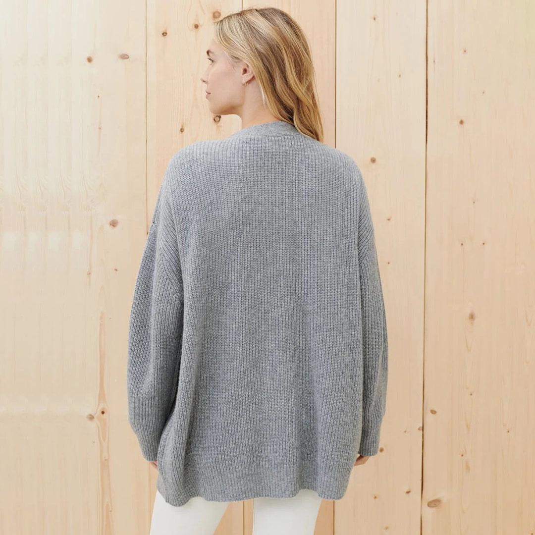 Women's Oversized Button Front Knit Cardigan
