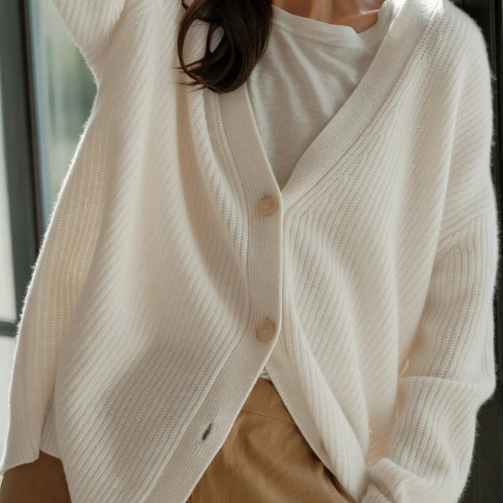 Women's Oversized Button Front Knit Cardigan